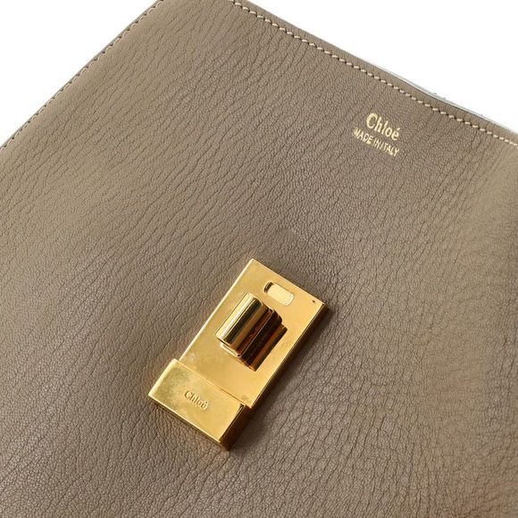 Chloe Drew Crossbody Bag Leather Small Neutral - Picture 6 of 7